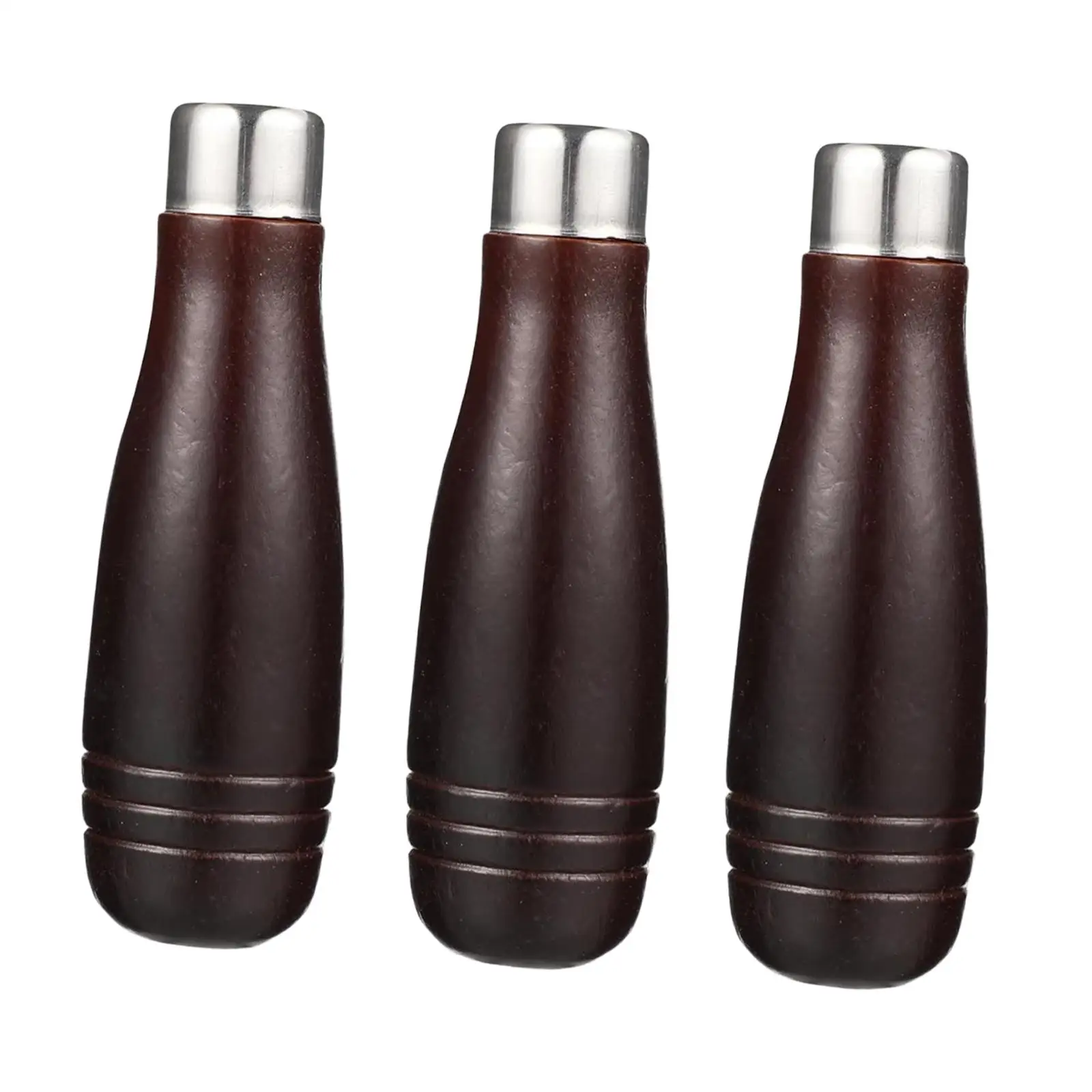 3개 세트 목재 파일 핸들 세트 파일 절단 도구 목공 소형 및 대형 액세서리 금속 링 포함 목재 라스프 교체용