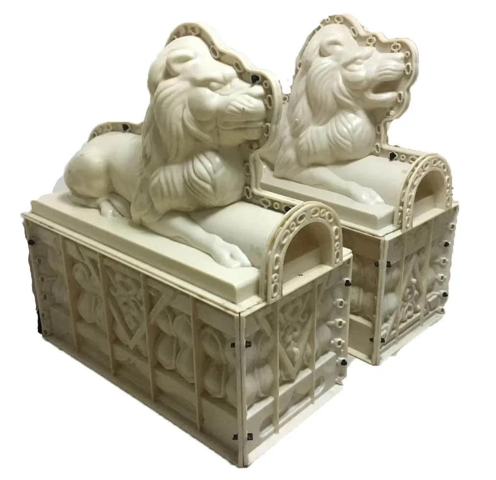 precast garden decoration cement concrete statues plastic lion mold for sale