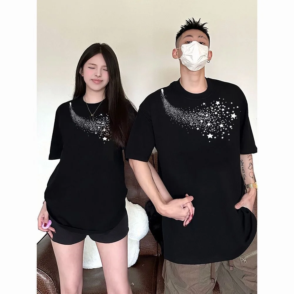 couple matching sets T-shirt for girl boy family matching shirts couple matching sets outfit black white Family look set