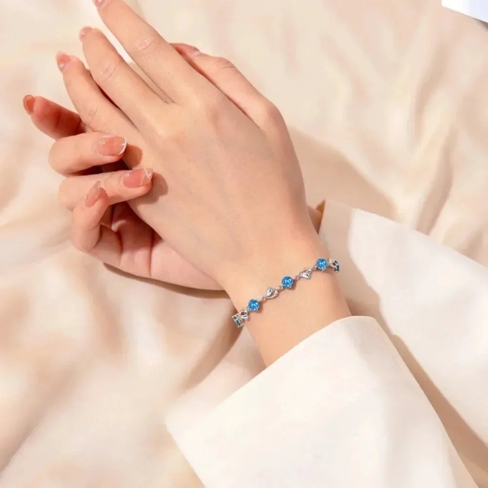 Ciondolo d'argento Sterling Charm Cuore con mani Love Charm compatibile con Pandora Bracciale Gioielli regalo