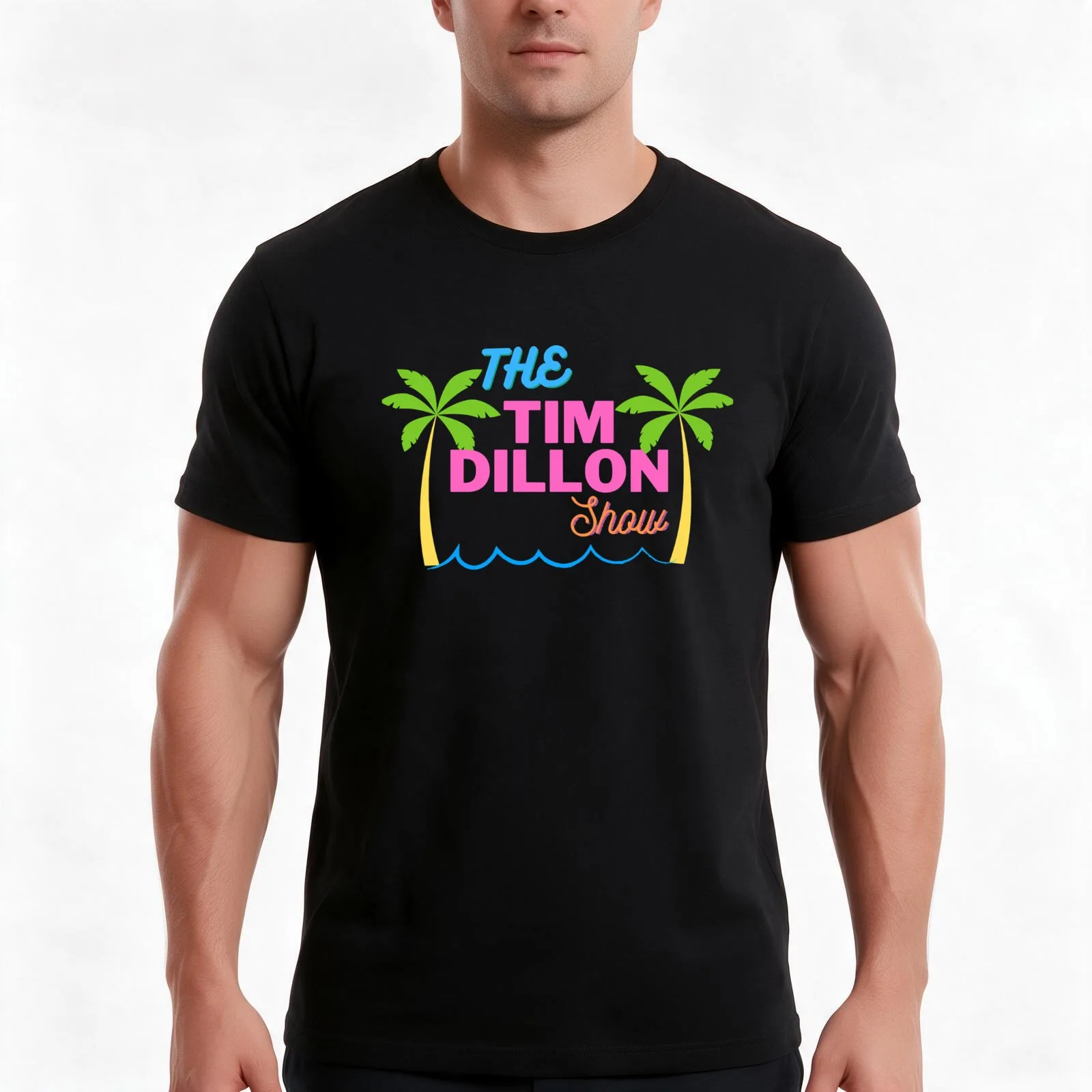 Tim Dillon T-Shirt, Summer Casual Cotton Tee, Oversized Streetwear Tops, Vintage Graphic Print, Loose Fit Short Sleeve