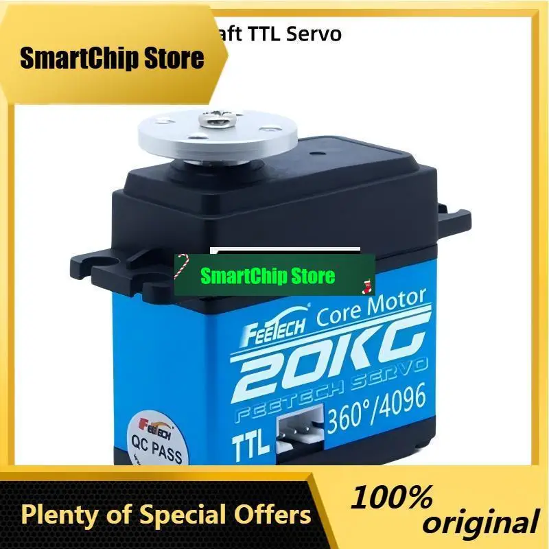 SmCp7.4V 12V 22kg Single Axis TTL Serial Bus 360° Magnetic Encoder Servo With Electronic Protection Robot Joint Embodied AI Kits