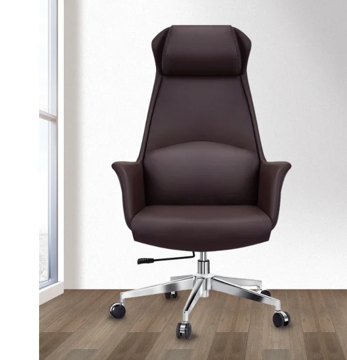 Office chair Light luxury modern lift leather swivel chair ergonomics Nordic wholesale study boss mermaid computer chair