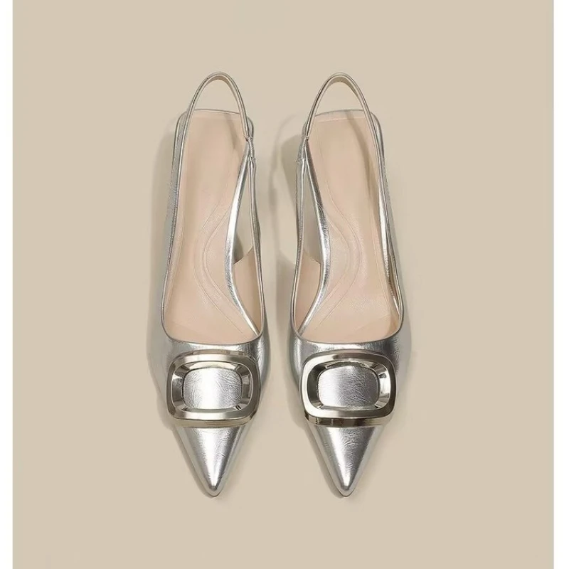 2025 new  Women's Autumn New Style Single Shoe European Pointed Toe Fine Track  High Heel Shoe Suitable For Commuting
