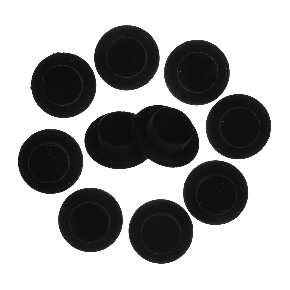 

15pcs Mini Clown Hats For Decorative Diy Craft Accessories Resin Flocked Tiny Tops Hat Party Supplies Miniature Decor