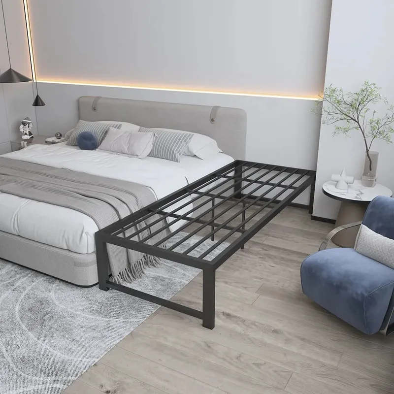 Wrought iron children's bed simple no bedside splicing bed widened bedside