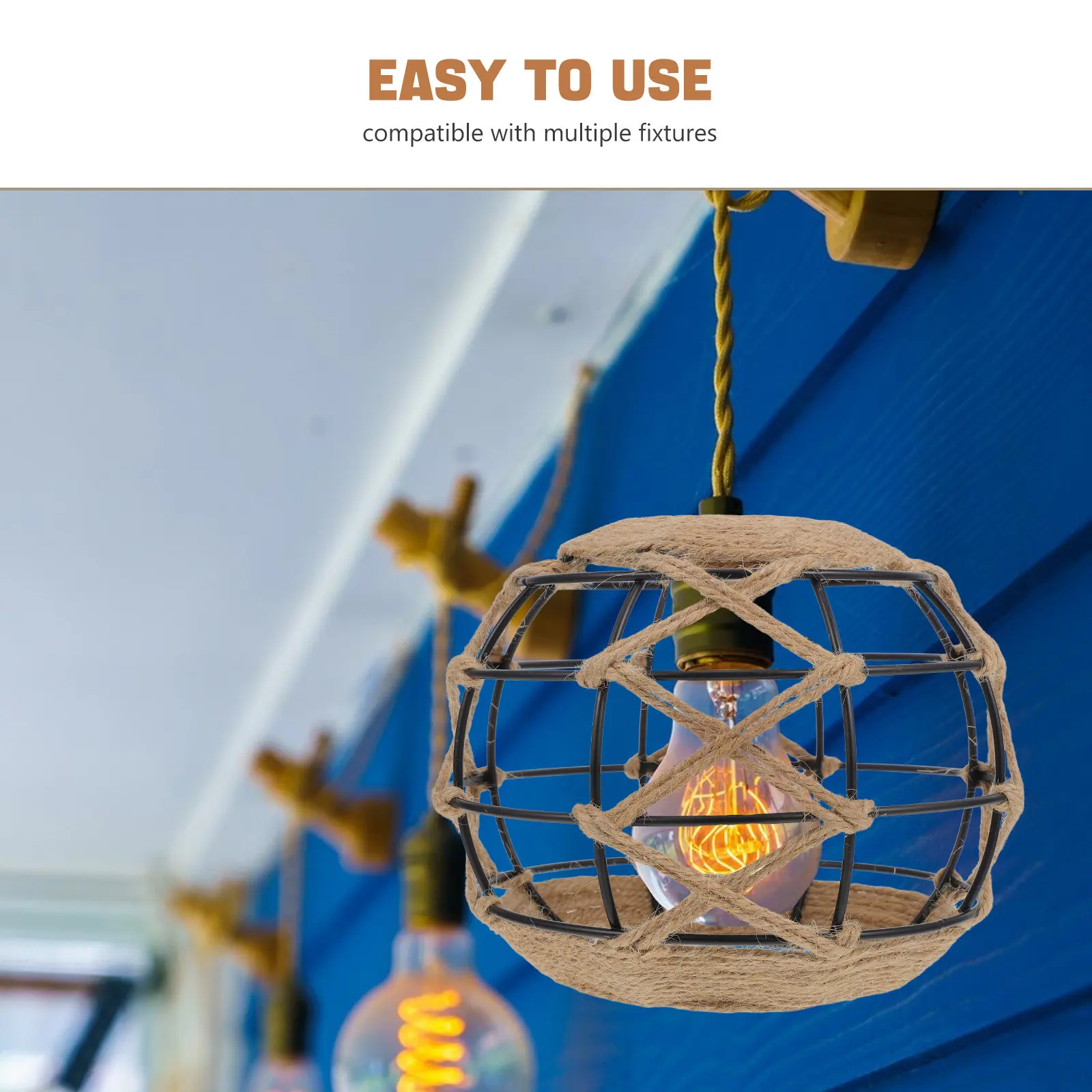 Vintage Iron Lampshade Industrial Pendant Light Shade 42Mm Diameter Rustic Hollow Fixture for Cafe Bar Dining Room Retro