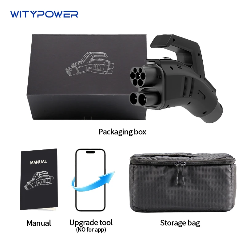 WityPower DC CCS2-GBT EV محول 400KW ماكس سريع CCS2 محطة شحن إلى GBT سيارات محول 400A ماكس CCS Combo2 إلى Gbt محول #6