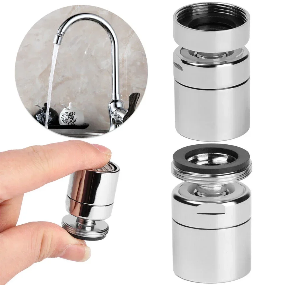 

Faucet Aerator Water Faucet Aerator 360-Degree Rotate Chrome Faucet Aerator Silver Saving Water Tap Kitchen Supplies