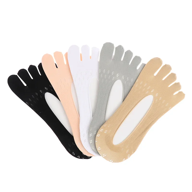 Orthopedic Toe Compression Socks Toe Socks No Show Low Cut Liner Five Finger Socks Toe Separator Sock for Women Men Bunion image 3