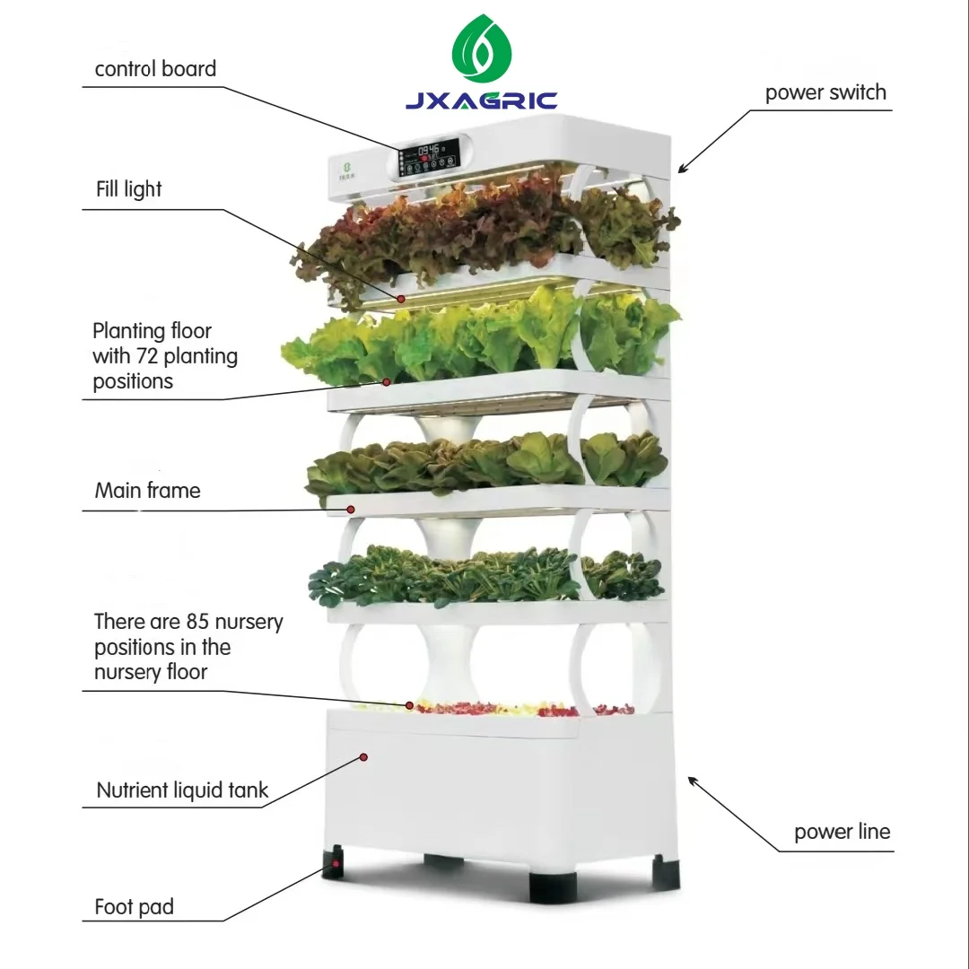 Smart LED Hydroponic Planting Cabinet Indoor Growing System for Lettuce Herbs Salad Home Use