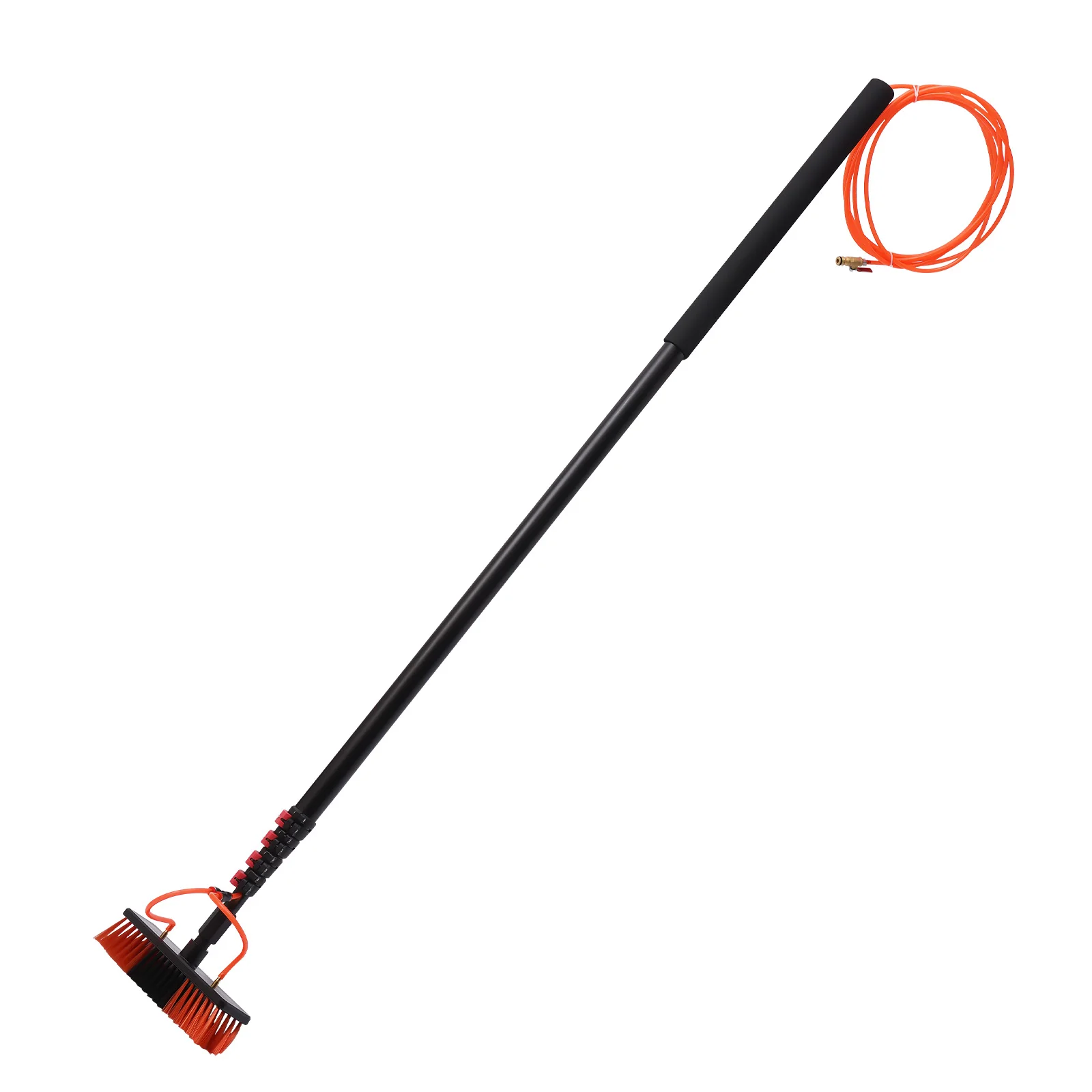 

Professional Telescopic Water Fed Brush, Adjustable 77-20ft, Lightweight Aluminum, Anti-Rust, Ideal for High Cleaning