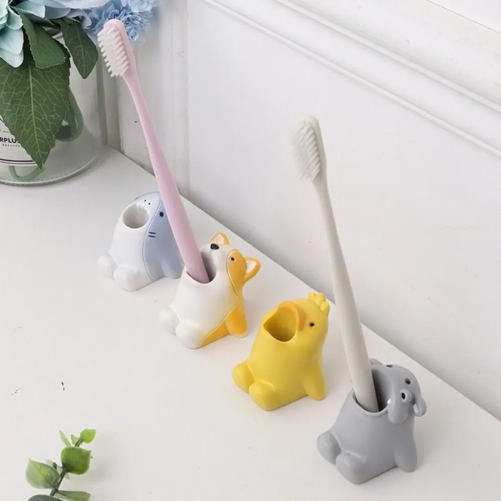 Delicate Corgi Animals Pen Container Waterproof Antiskid Pen Pencil Holder Resin Shark Toothbrush Holder Makeup Brush