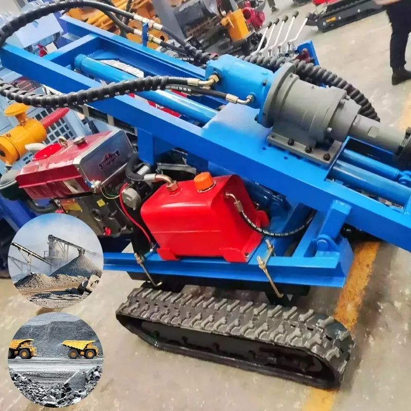 Hydraulic Photovoltaic Pile Driver Compact Track Machine For Maneuverable Operation In Tight Photovoltaic Array Spaces