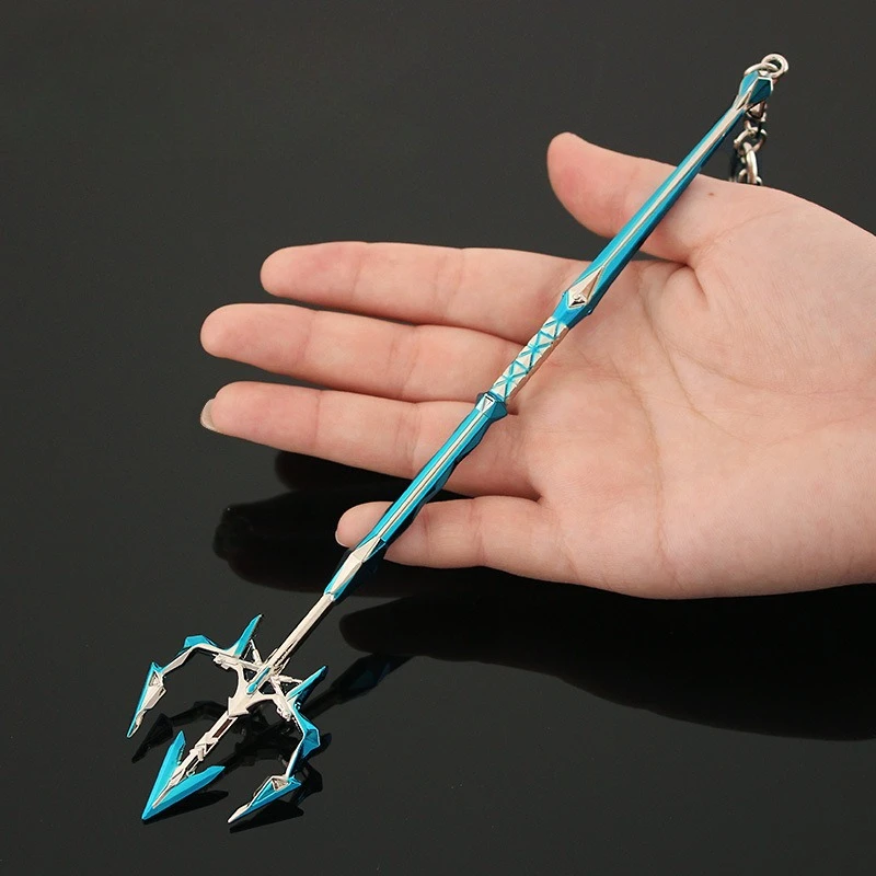 22cm/8.66in CrossFires Model broni Posejdon Trójząb Model zabawkowy Kreatywny wyświetlacz na biurko Ozdoby Kolekcja Prezenty urodzinowe Chłopcy