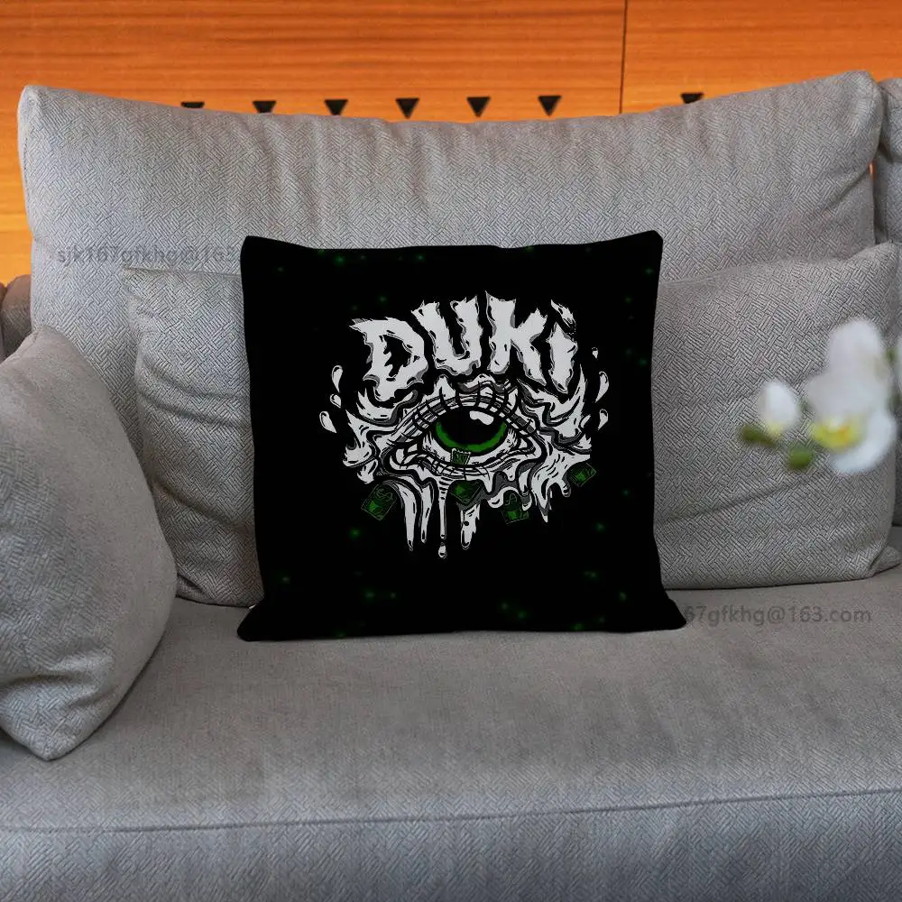 D-Duki Rapper Pillow Case Sofa Living Room Bedroom Headboard Backrest Cushion Square Cushion Nap Time