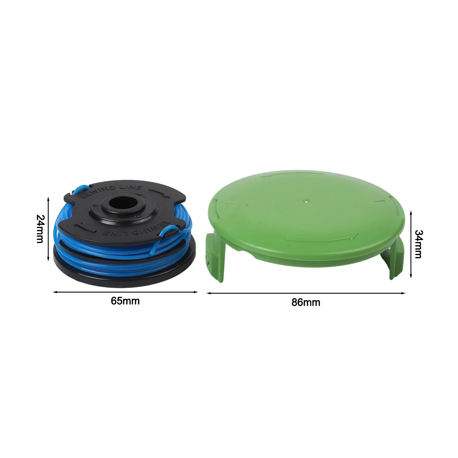 Trimmer Accessory Set for Greenworks 21212 and 21272 7 Total Pieces 6 Spools and 1 Cap Designed for Optimal Performance