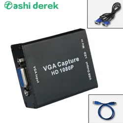 VGA dönüştürücü Mini Video yakalama cihazı 1080p VGA girişi dönüş Usb Vga sinyalleri iletim taşınabilir kayıt kutusu kabloları