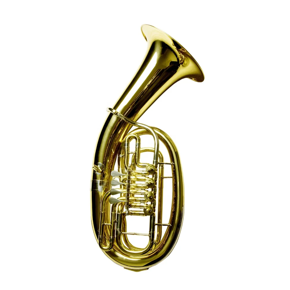 OEM Gold 4-Rotary Valves Euphonium JYEP741 BB Tone Customized