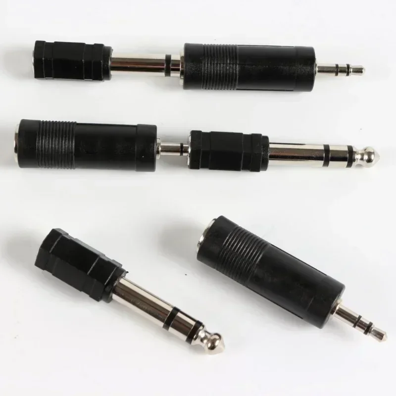 A Set of Audio Cable Large To Small 3.5 To 6.5 6.5 To 3.5 Guitar Electric Box Adapter Conversion Head