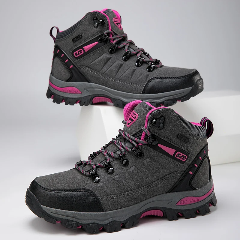 Botas de invierno para Mujer, Botas Trekking al aire libre, zapatos de senderismo para Mujer, zapatillas de Trekking para escalada de montaña, Botas Wandelschoenen para Mujer_voghion.com
