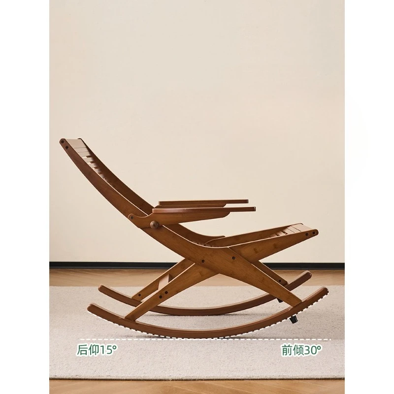 Rocking chair Adult lounge chair Sleeping balcony Lunch break Lazy sofa chair Household