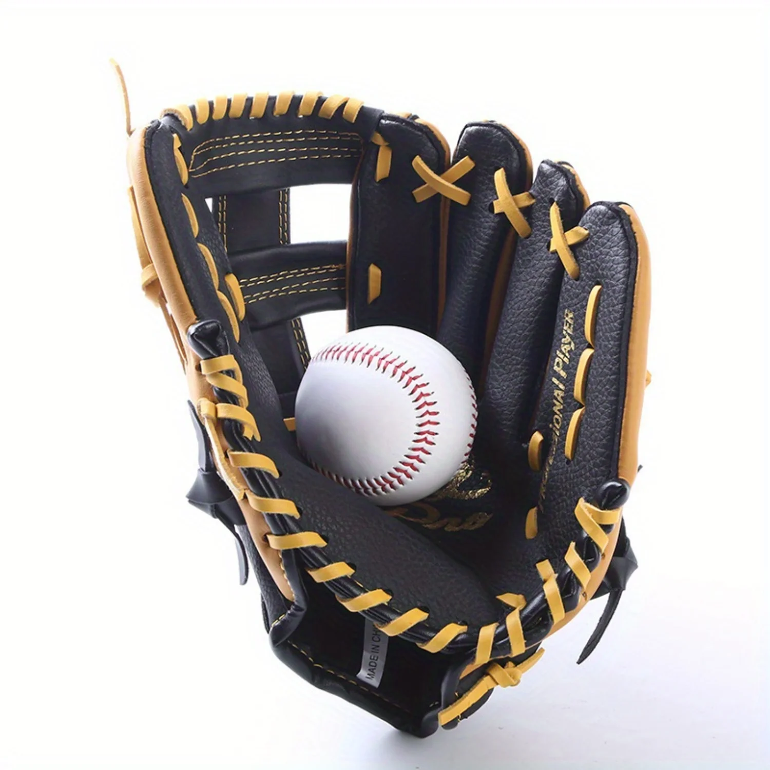 

1pc Double-layer Cowhide Leather Baseball Glove for Throwing Training, Suitable for Teens and Adults - Baseball and Softball Mit