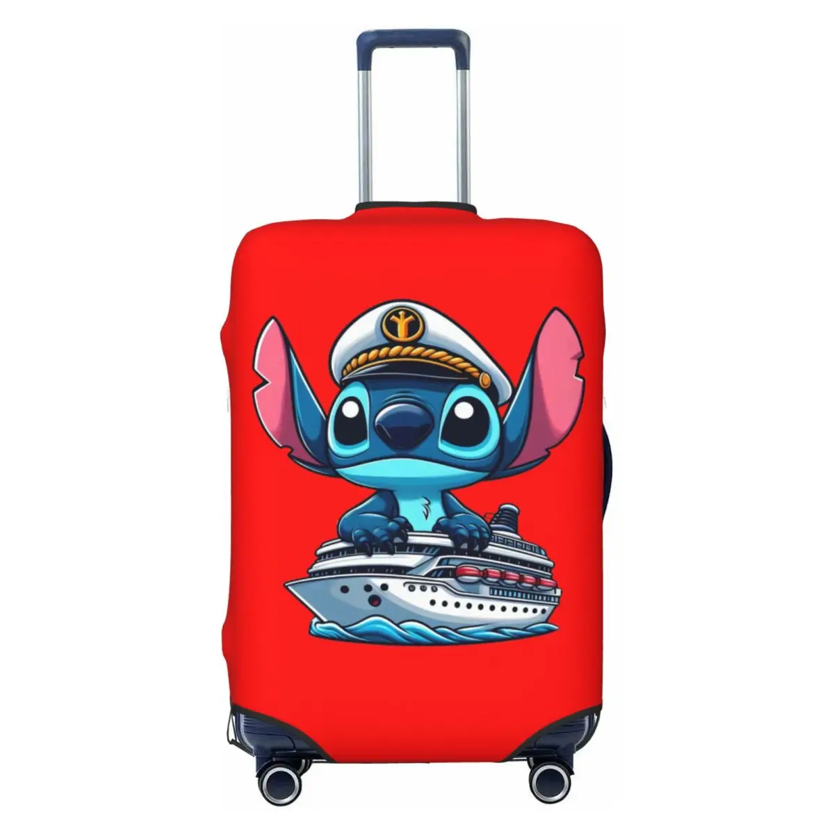 

Custom Stitch Ship Luggage Cover Funny Suitcase Protector Covers Suit For 18-32 inch