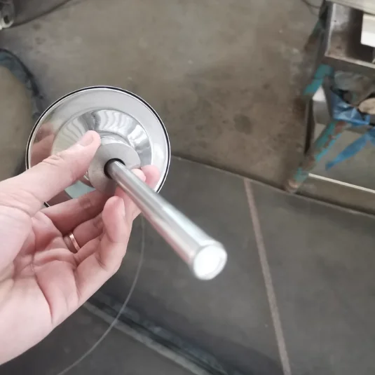 Dual Metal Boiler Pipe Gauge, Stainless Steel Axial Industrial Temperature Indicator