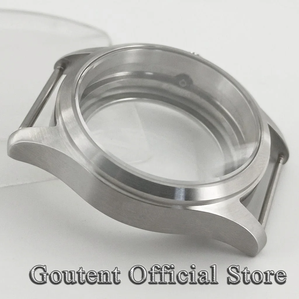 Goutent 36mm 39mm Silver Watch Case Sapphire Crystal For ETA 2824 PT5000  NH35 NH36  Automatic Movement