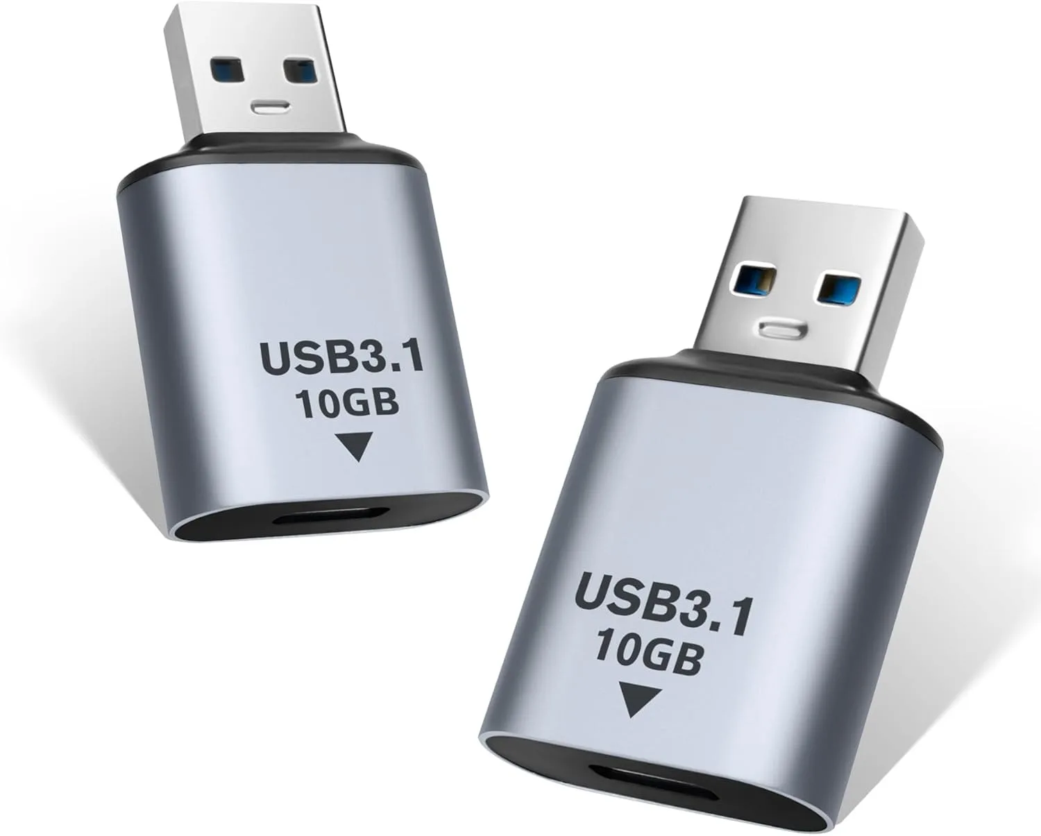 

10Gbps USB C to USB Adapter USB 3.1 Male to Type C Female Adapter OTG Converter Extender Compatible with USB-A Charger PC Laptop