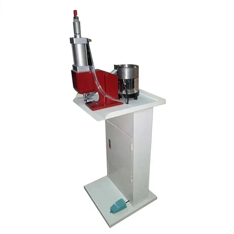 Hot SalesYH-37 Leather Belt Looping Locking Machine With Bulk Nails Leather Belt Looping Buckle Stapling Nailing Machine