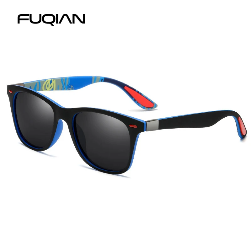 Anti Glare Polarized Sunlgasses Men Women Fashion Square Driving Sun Glasses Hiking Fishing Travelling Sport Shades