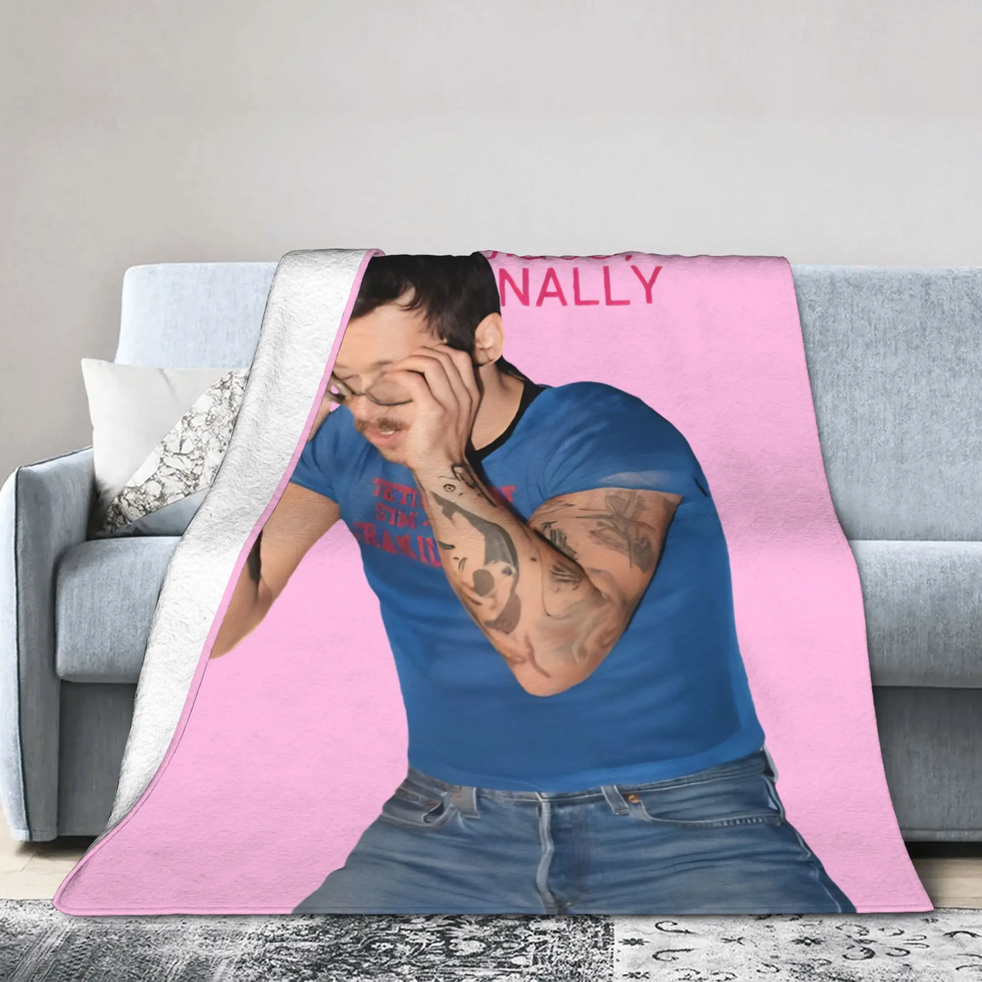 Kiss All The Time Disco Occasionally Blanket Cover Velvet Harrys Styles Warm Throw Blanket for Bedroom Sofa Bed Rug