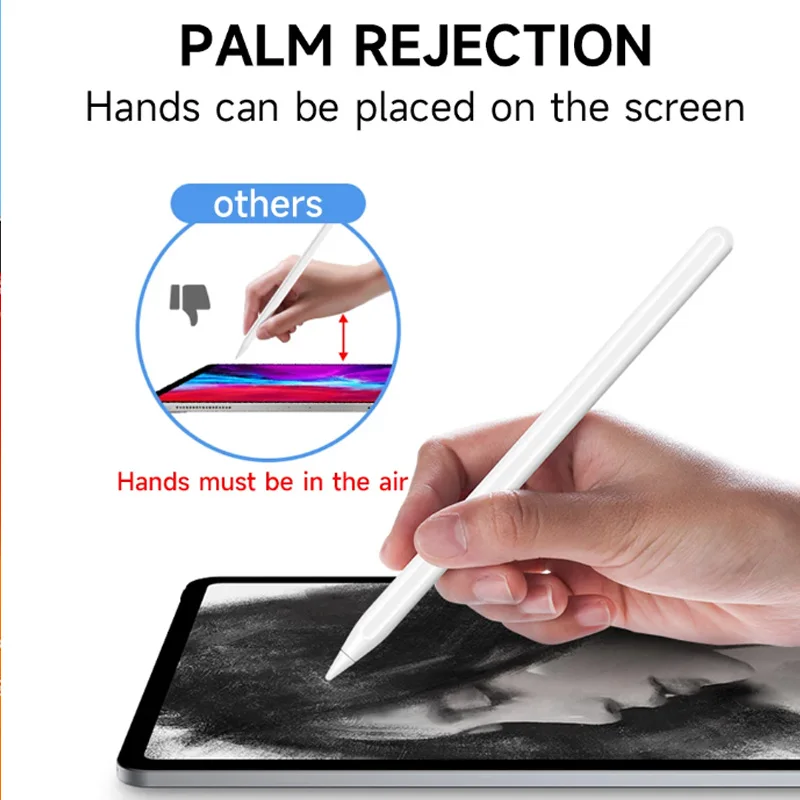 Stylus Compatible with All Devices, USB Charging, Tilt Sensitivity, Anti-Palm Touch, Magnetic Accessories, Precision Fine Tip Ni