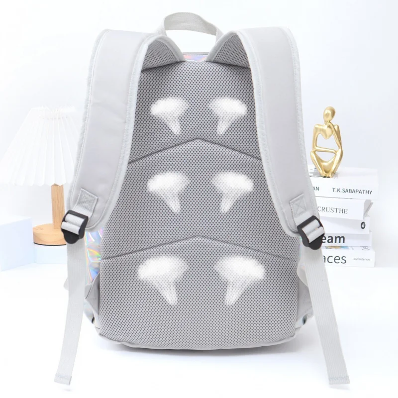 Cross-Border Hot Sale Laser Children's Backpack Casual Versatile Outdoor Travel Backpack Lightweight Portable Student Schoolbag