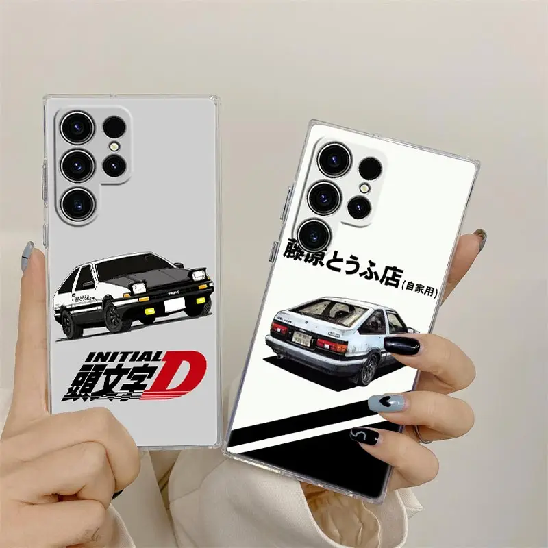 Anime Initial D AE86 S25Ultra Clear Case For Samsung Galaxy S25 S24 S23 Ultra S20 S21 FE S22 Plus A56 A55 A36 A26 5G Phone Cover - Image 2