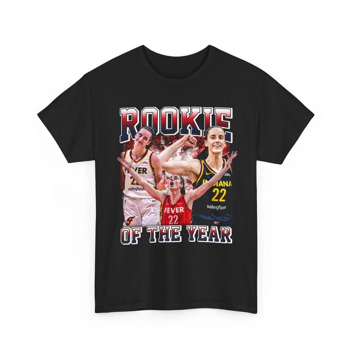 2024 WNBA Almost Unanimous Rookie of the Year  Vintage Style Rap Tee  Caitlin Clark