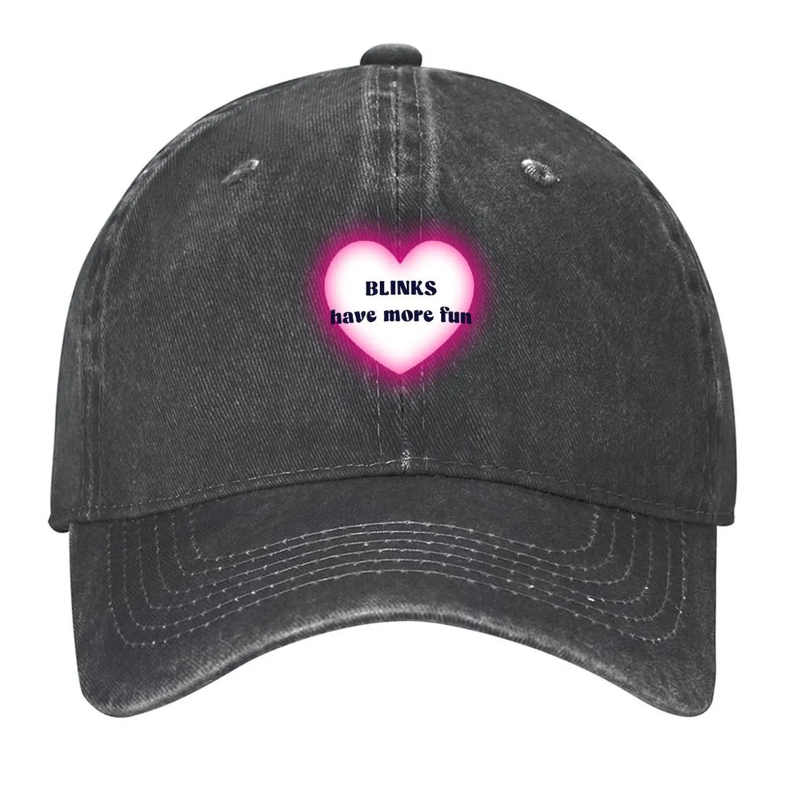

BLINKS have more fun Baseball Cap black fun hats Sun Cap Luxury Brand Women's Hats 2025 Men's