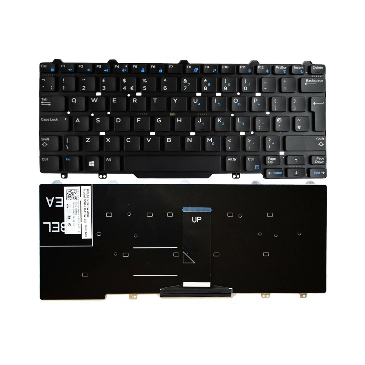 Клавиатура Siakoocty для Dell PK1313D4A10 9z. Nb2u. A0u NSK-LKAUW 0U SN7230 3340 E5450 E7470 UK