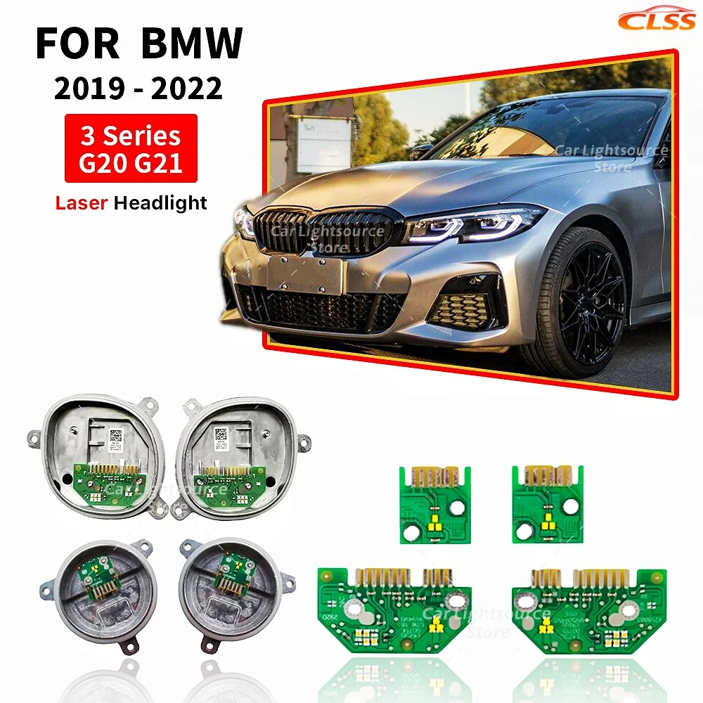 White Light DRL LED Boards Angel Eye For 2019-2022 BMW 3 Series G20 G21 Laser Headlight Daytime Running Light Turn Signal Module