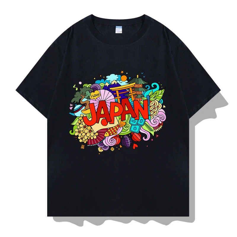 T-shirt à manches courtes 2026 Tokyo Japon, thème culturel, souvenirs touristiques, vêtements à manches mi-longues