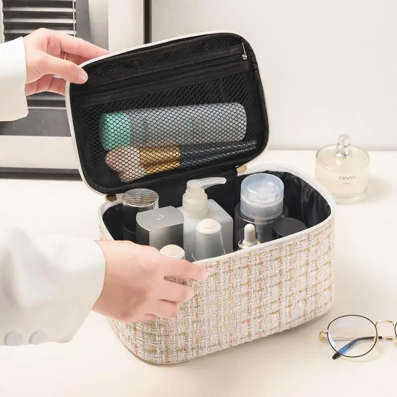 Simple And Large Capacity Cosmetic Bags Instagram Girl Storage Wash Packing Tool of Travel High Beauty Makeup Pouch