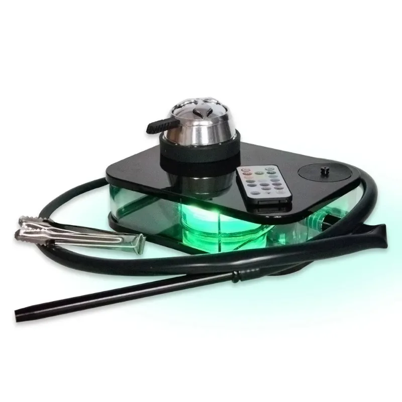 Arabian Shisha Set, Black Square Box Acrylic Book Shisha Set