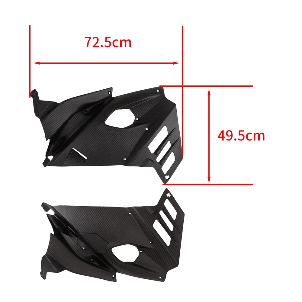 For Aprilia RS660 RS 660 100% Carbon Fiber Front Side Fairings Side Panels 1 Pair Side Protection Cap Cover