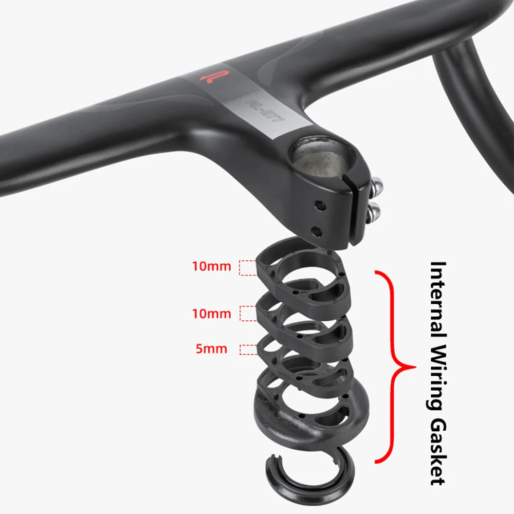 PROMEND Road Bicycle Handlebar High Strength 6061 Aluminum alloy One-Integrated Handlebar Road 28.6mm Road Handlebar Bike Parts