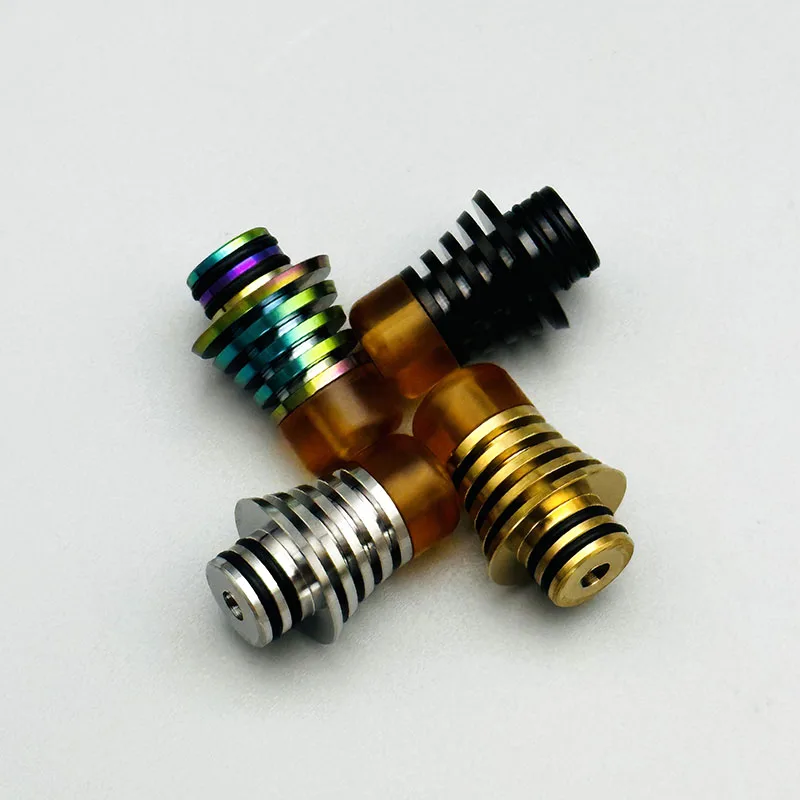 vape قصير MTL 510 طرف بالتنقيط 2.8 مللي متر القطر الداخلي الفولاذ المقاوم للصدأ + مادة pei لـ BSKR Berserker V2 RTA
