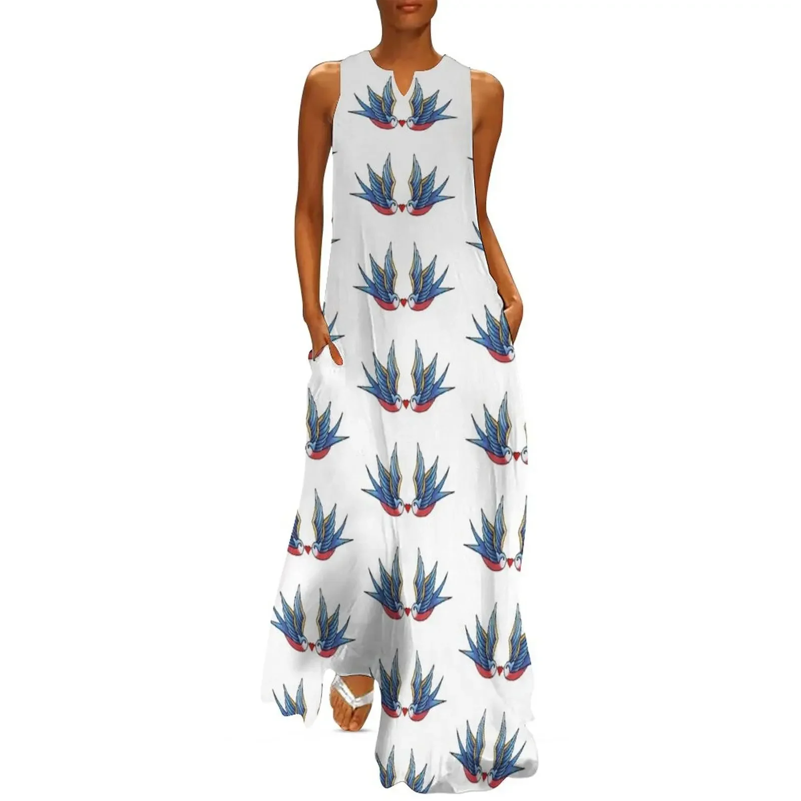 

Pair of swallows tattoo Long Dress dress women summer 2025 women's evening dresses 2025 Bride dresses Woman clothes Dress