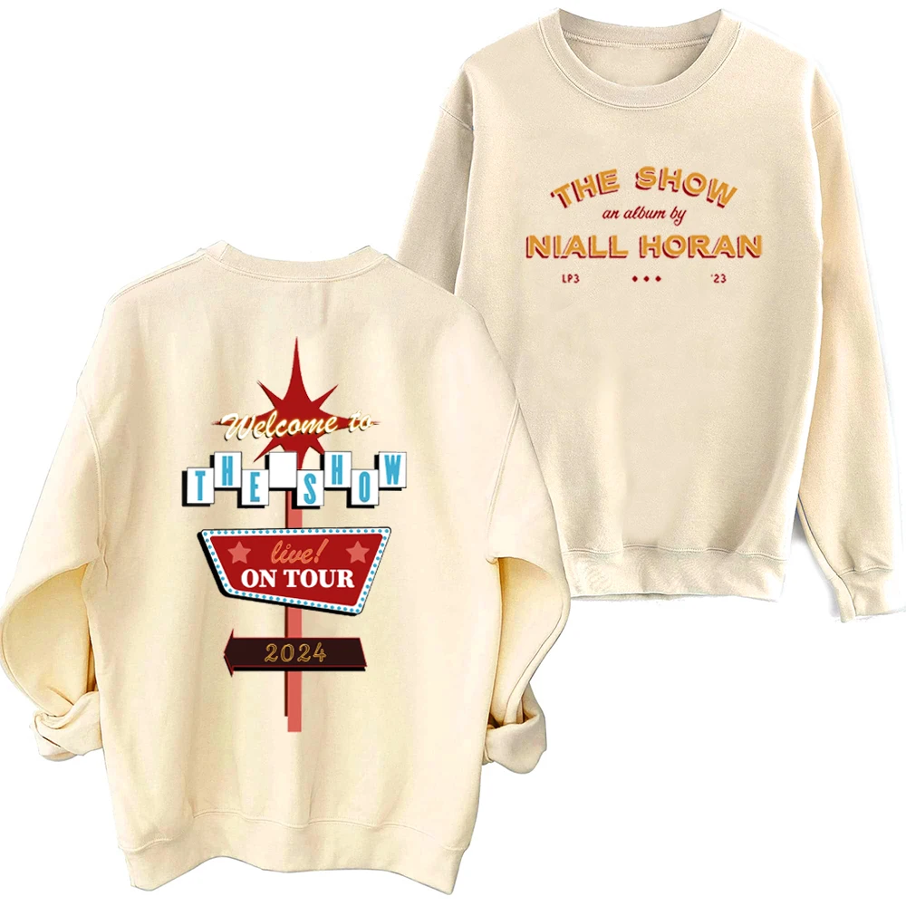 Niall Horan The Show 2024 Tour Sweatshirt Niall Horan Album Gift Harajuku Round Neck Long Sleeve Oversized