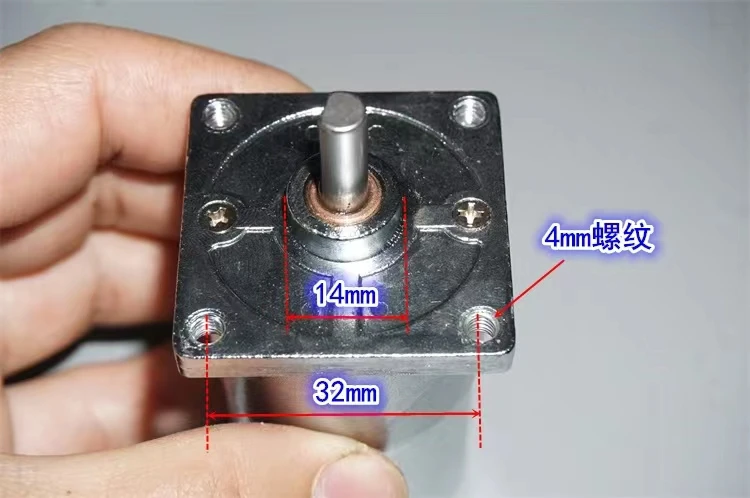 DC 5-12V engrenagem de metal 520 engrenagem motor ZGA37 todo em metal DC engrenagem motor